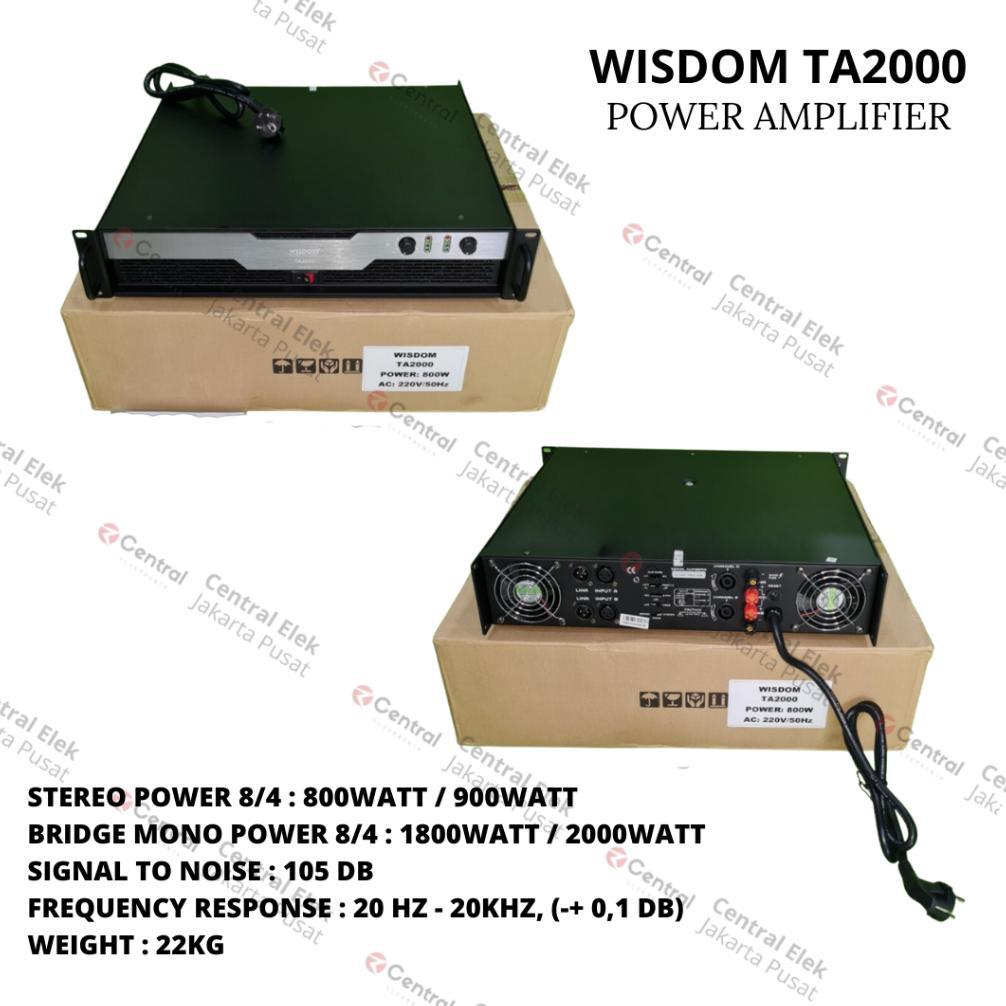 wisdom ta2000 ta-2000 ta 2000 power amplifier class h