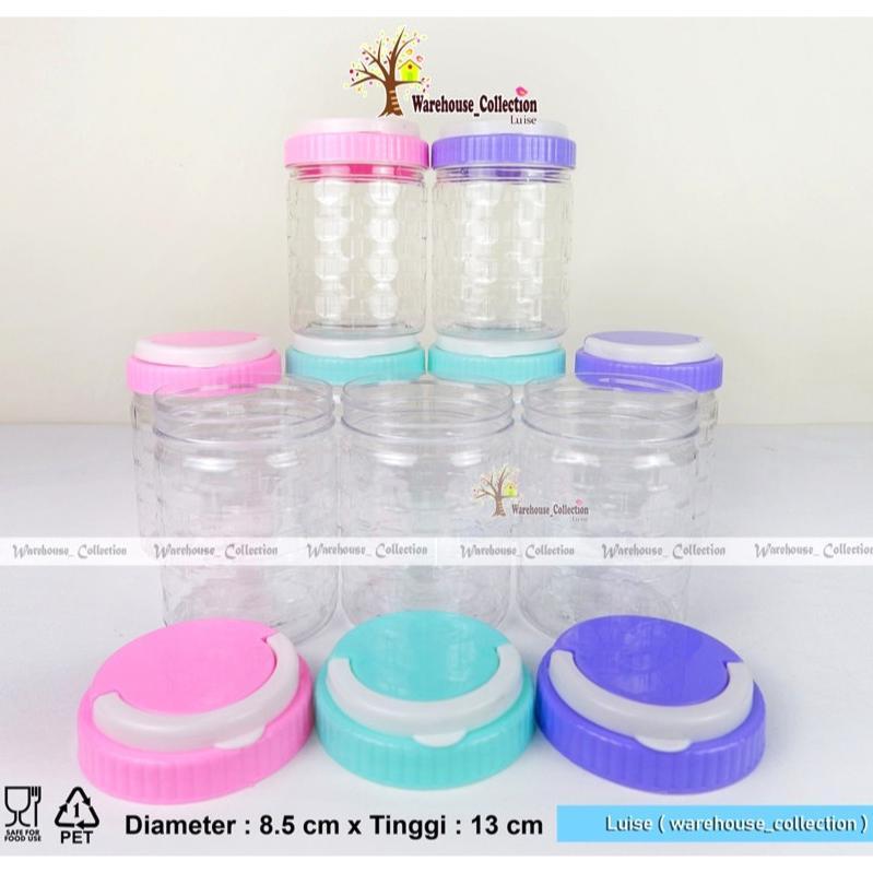 [6 & 12 pcs] Toples Cherin Anyam 800 Cornelius //Wadah Cemilan Plastik Lucu Kue Lebaran Snack Permen
