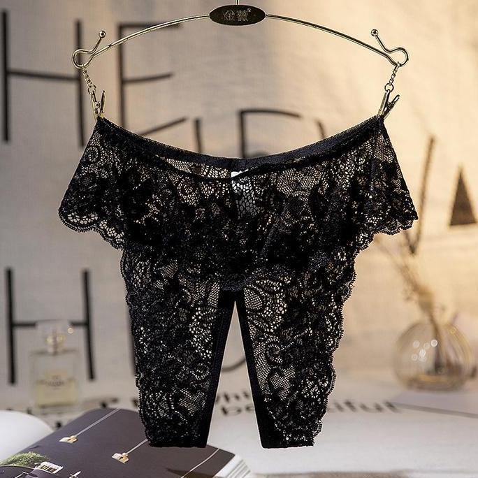 Intm- Celana Dalam Nita Jumbo Open Crotch G String Transparan Renda C50