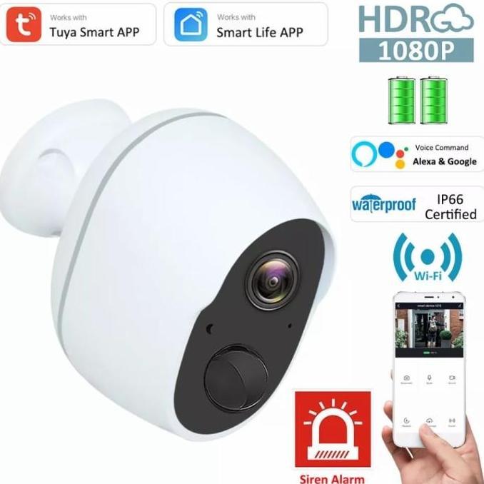 Var- Kerui Ip Kamera Cctv Tuya Wifi Baterai Portable Camera Outdoor Terproof