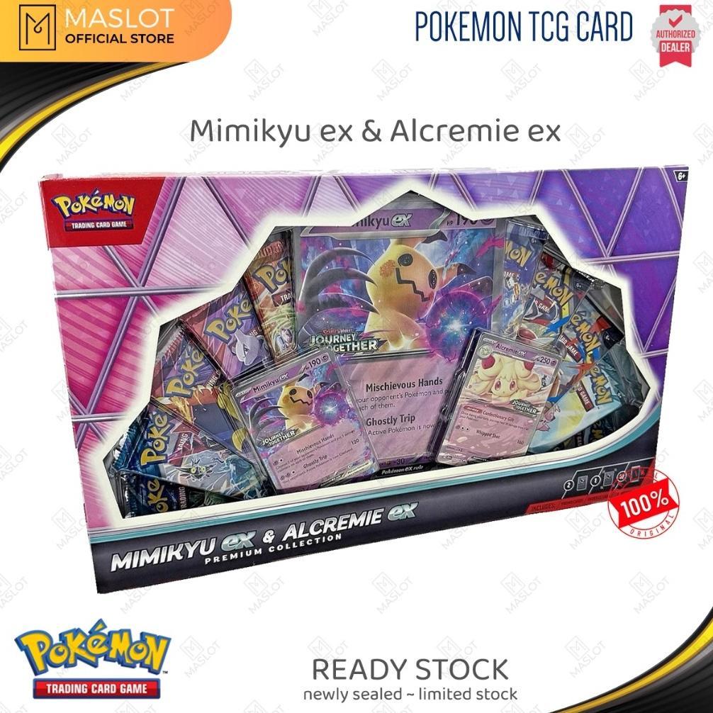 Promo Pokemon Tcg: Exclusive Special Collection Mimikyu Ex Dan Alcremie Ex Premium Collection Box