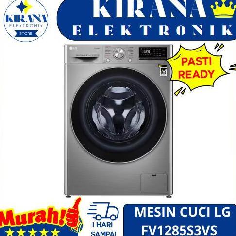 MESIN CUCI LG FV1285S3VS FRONT LOADING 8.5 KG / FV1285S3WS