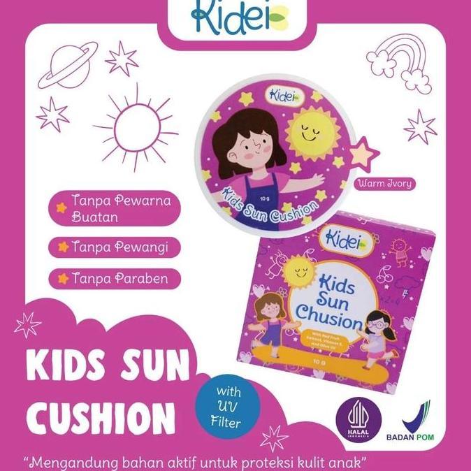 NEW Kidei Kids Sun Cushion 10gr - Cushion Foundation Bedak Anak