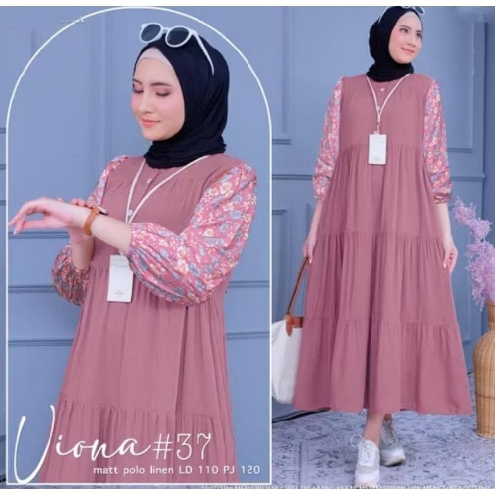 cuci gudang gamis motif bunga terbaru 2026 gamis lebaran wanita jumbo