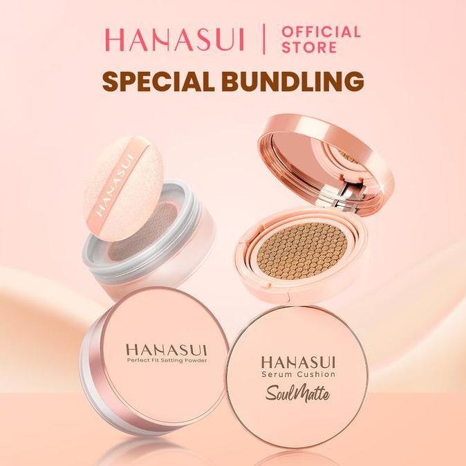 NEW HANASUI Special Bundling ( Cushion Soulmatte + Setting Powder) (bdl)