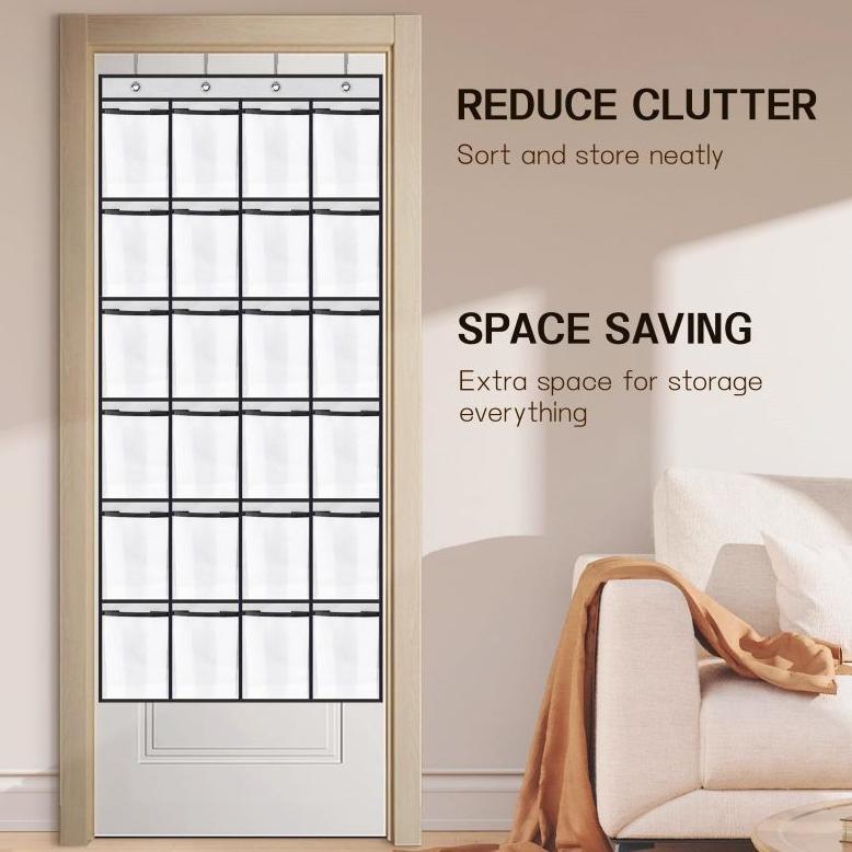 (Ram Lanc) Rak Sepatu Gantung Dinding 24 Pasang Organizer Sepatu Gantung Shoes Rack Storage Organize