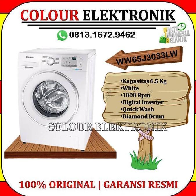 SAMSUNG WW65J3033LW Mesin Cuci Front Loading 6.5 Kg | WW65 | WW65J3033