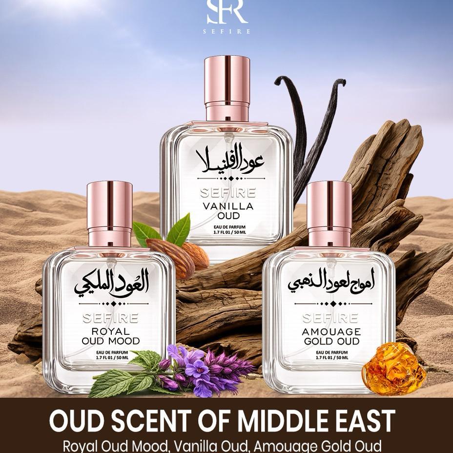 Sefire Parfum Oud Unisex Sefire 50Ml Royal Oud Mood | Amouage Gold Oud | Vanilla Oud Tahan Lama Bpom
