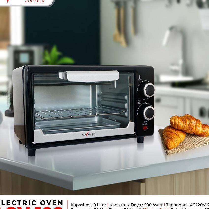 [Home Mart] Oven Elektrik Advance Aov-100 / Oven Roti Listrik Aov100 / Oven Kue / Oven Listrik