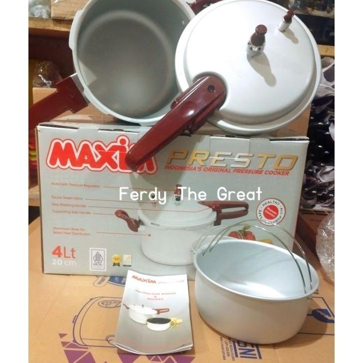 Panci Presto Maxim 4 Liter / Panci Pelunak Daging / Panci Serbaguna