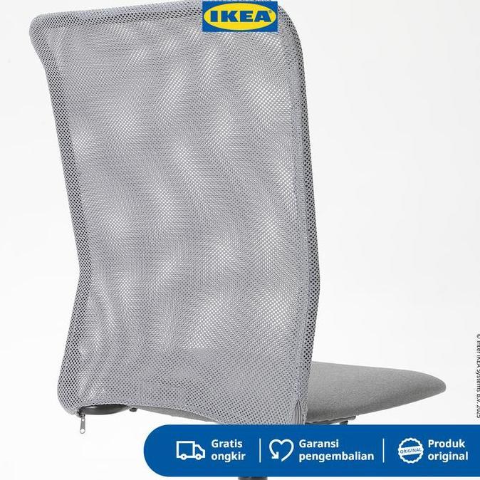 FLASH SALE - IKEA TOBERGET Kursi Kerja Putar Abu-Abu Adjustable