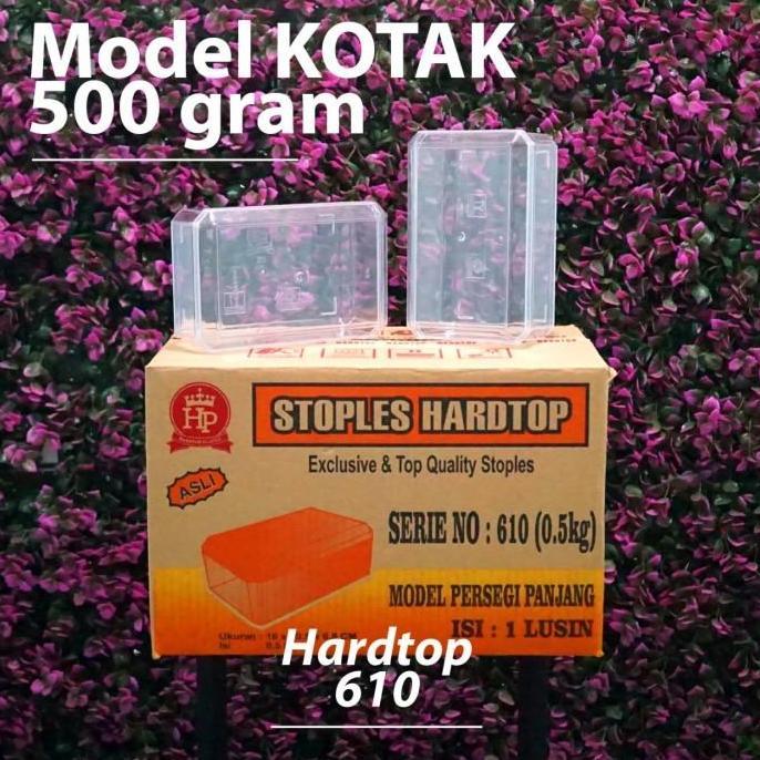 SALE - Toples Hardtop 610 - Model Kotak - Volume 500 gram