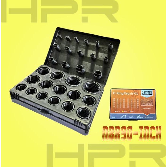 Nbr-90 Rubber Oring O-Ring Box Set Inch As568 - Karet Seal Anti Bocor - Motor - Mobil - Pcp - Sepeda