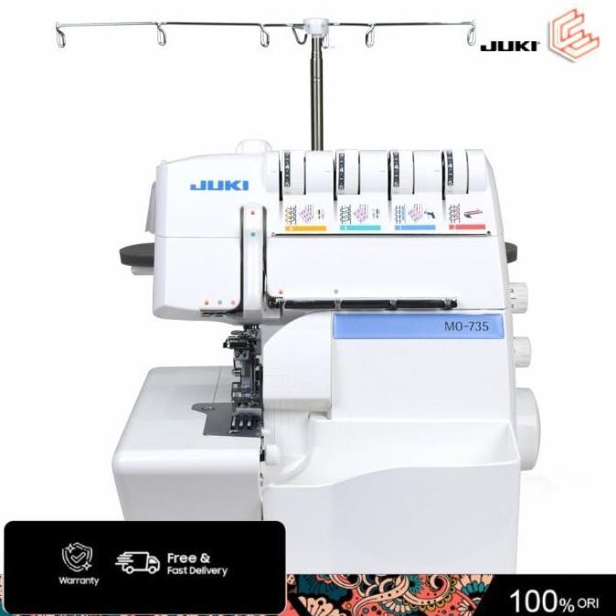 Terlaris Mesin Jahit Obras+Overdeck Juki Mo 735 Portable Multifungsi - Juki Mesin Jahit Industrial -