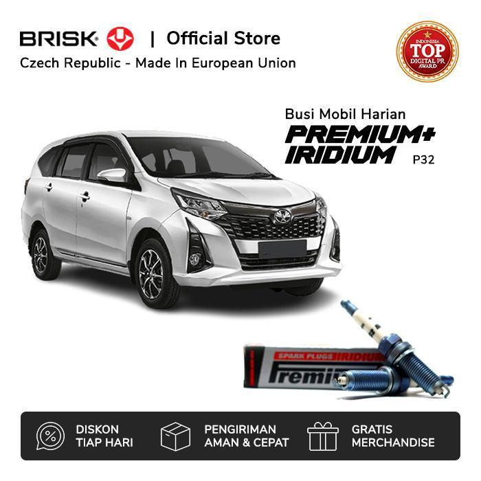 Busi Mobil Toyota Calya 1200Cc Brisk Premium Iridium P32 Original Dan Terpercaya