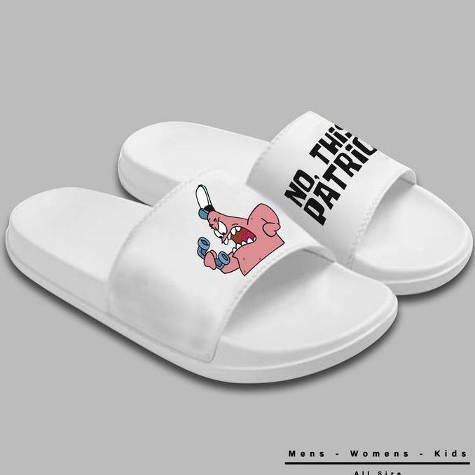 DF143 - Sandal Slide Phylon Design Patrick Tarompah Putih Shoes