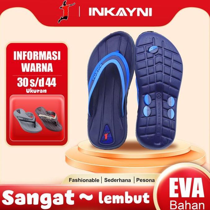 DE16 - Sandal Jepit Pria Anti-slip terbaru 2026 sandal jepit EVA tebal Karet elastis Empuk 30-44 San