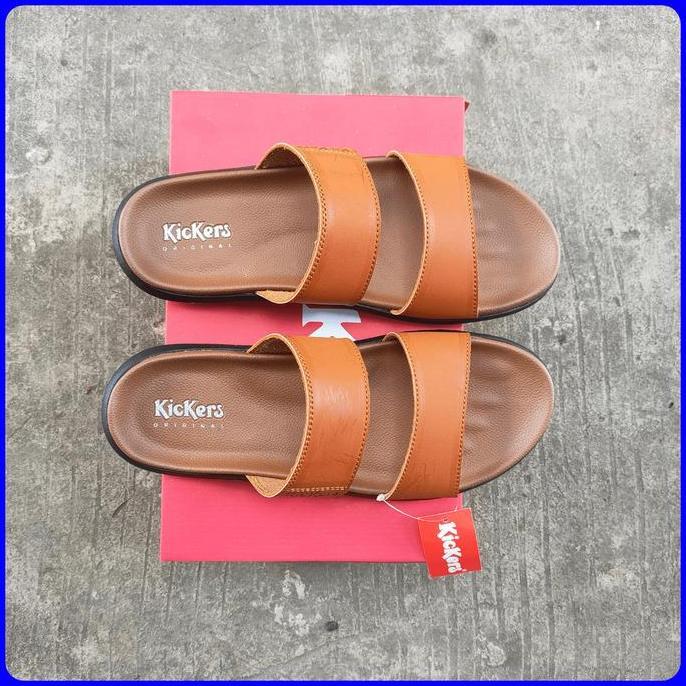 DR243 >> Sandal Kickers pria - sandal pria Kickers - sandal selop pria - sandal kulit pria
