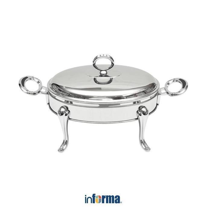 Informa Appetite 1.6 ltr Penghangat Makanan Ellipse Chinese Food Warmer Wadah Sajian Prasmanan Peman