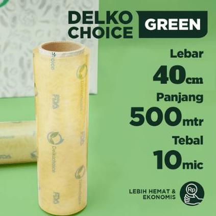 df_store3- PLASTIK PEMBUNGKUS MAKANAN - FOOD WRAP / WRAPPING DELKOCHOICE GREEN 40 Diskon