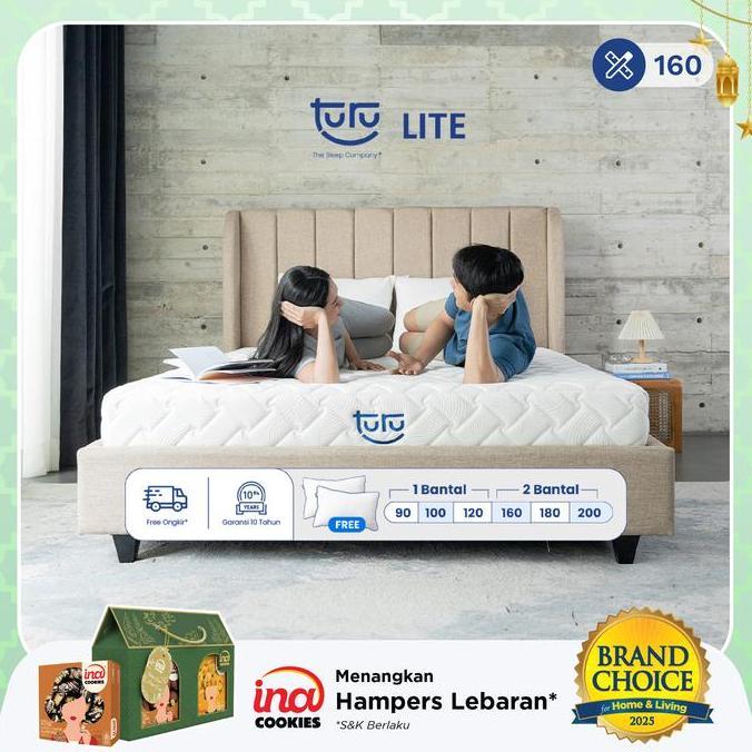 Kasur Base Support Foam TURU LITE ukuran 160x200 (Queen) FREE BANTAL