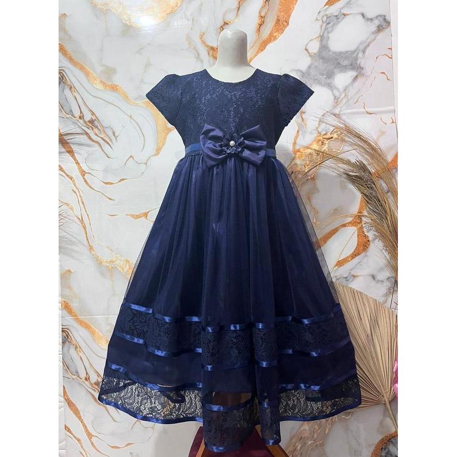 New- Baju Dress Bunga Anak Perempuan -13 Tahun Fashion Terbaru Gaun Pesta Anak Usia 11-1 Tahun Baju 