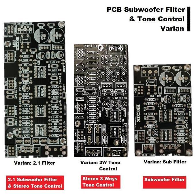 Geluid- Pcb Diy Hifi Audio Stereo Filter 2.1/Subwoofer/Tone Control Ic Ne5532