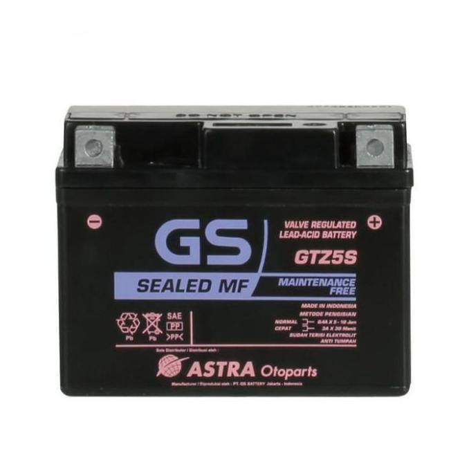 AKI MOTOR ABSOLUTE REVO GS ASTRA GTZ-5S MF (3.5AH) ORI TERBAIK