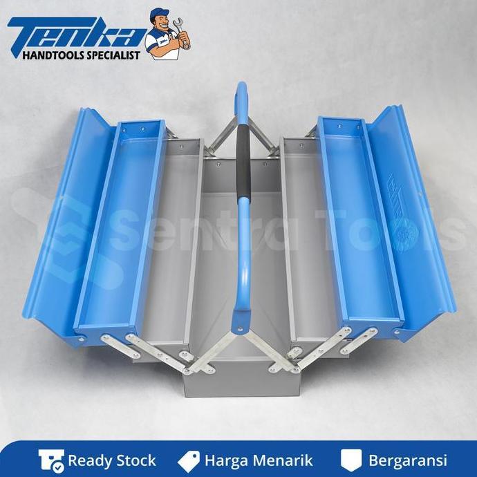 BEBAS ONGKIR - Tool box / Kotak Perkakas Besi Tenka 3 Susun TB 122