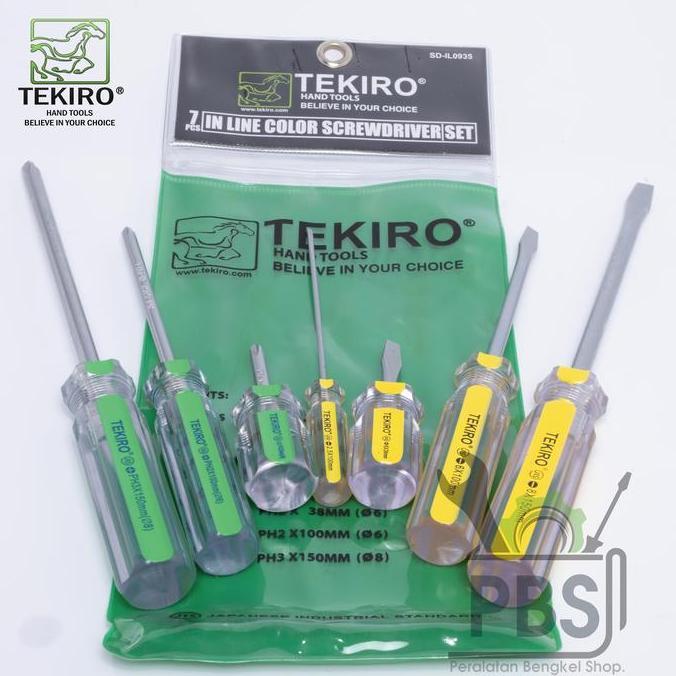 NEW Obeng set Kristal TEKIRO ORIGINAL. obeng set berkualitas. peralatan bengkel motor. alat bengkel 