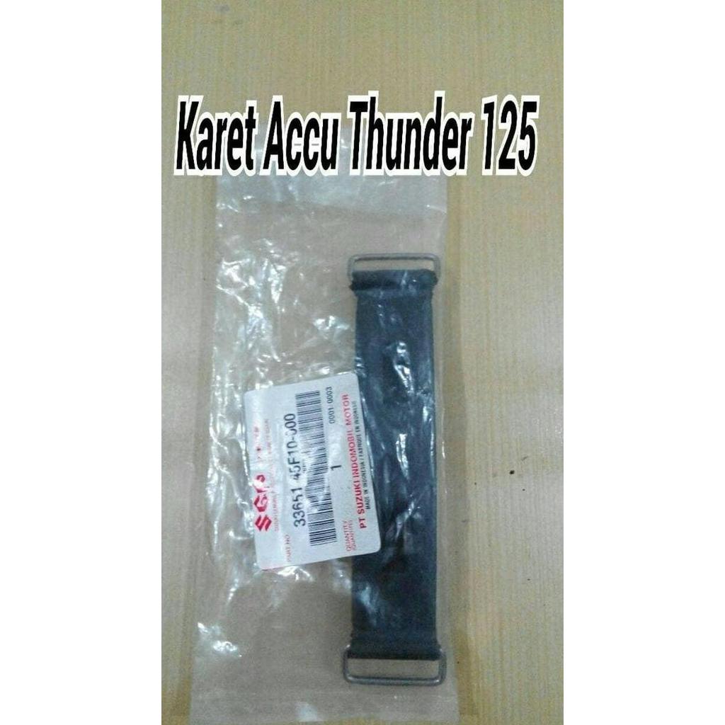 KARET ACCU ( AKI ) THUNDER125 / BAND BATTERY ORI 100% SGP SUZUKI HIGH QUALITY