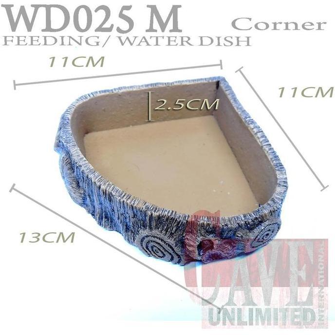 Pat- New- Terdish Feeding Dish Tempat Makan Minum Reptile Gecko Ular Kadal Tortoise Kura-Kura Darat 