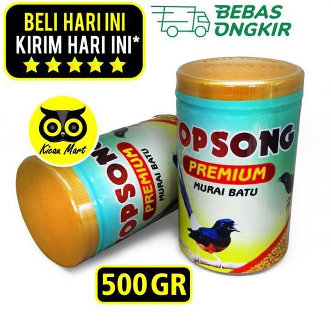 Kicau Mart Topsong Premium Murai Batu Pur Voer Top Song Coklat Pakan Burung Murai