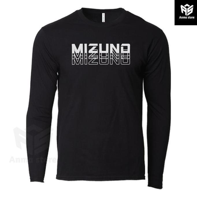 Kaos Pria Wanita Baju Lengan Panjang Olahraga Mizuno Baseball