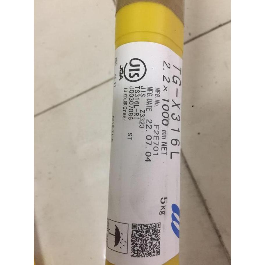 KAWAT LAS KOBE TIG FLUX CORE TGX 316L - AWS R316LT1-5 - 2.2MM PER 5KG
