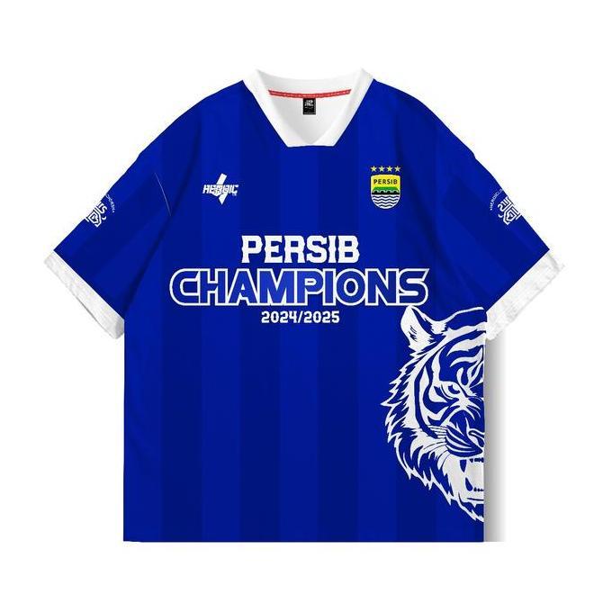 Jersey Vintage Oversize Persib - Jersey Oversize Champions - Persib Back2Back Jersey