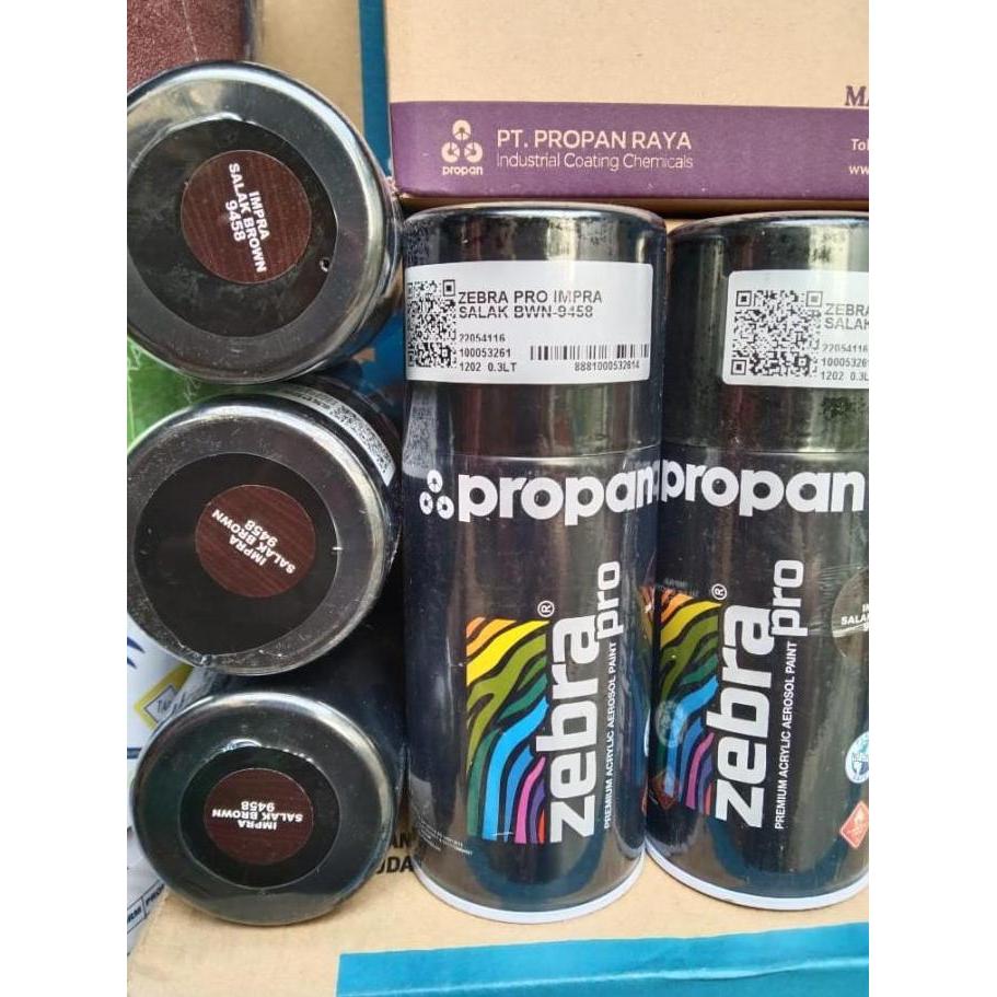 pilox cat motif kayu propan zebra pro impra salak brown 9458 300ml