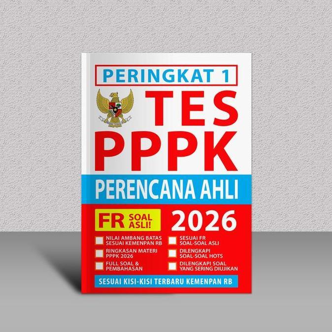 Buku PPPK PERENCANA AHLI 2026 - Peringkat 1 PPPK TEKNIS PERENCANA AHLI 2026 - Buku Original Soal dan