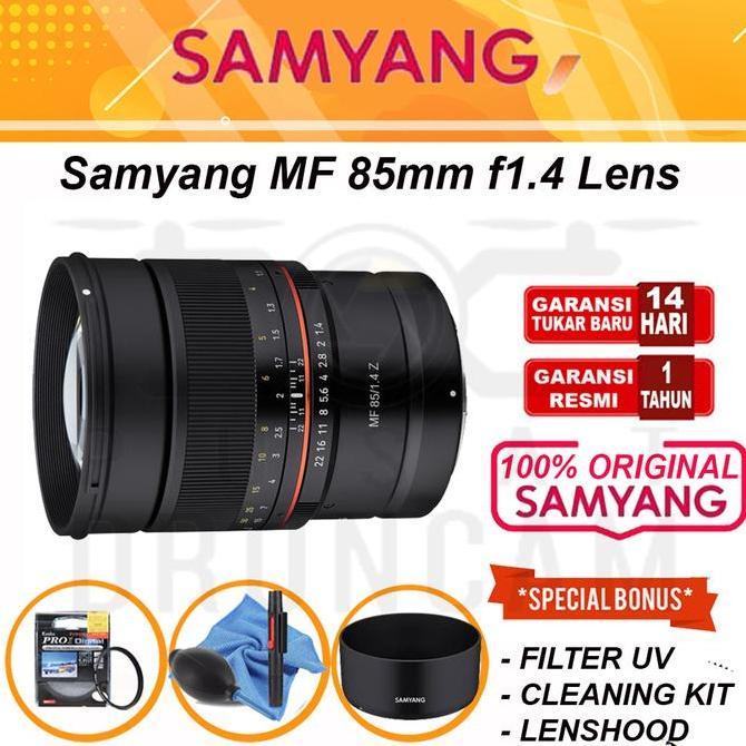 Lensa Samyang MF 85mm f1.4 Lens for Nikon Z - Canon RF Mount