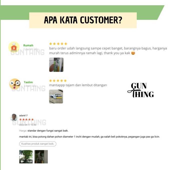 Terbaik Gunting Pruning Stek / Gunting Taman Ranting Dahan / Pruning Scissors Terimakasih