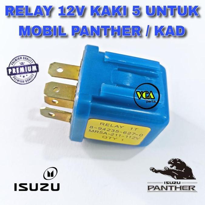 Pilihan- Relay 12V Kaki 5 ( 5P ) Untuk Mobil Panther/Kad.