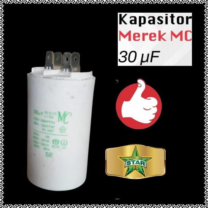 KAPASITOR POMPA AIR SHIMIZU PC 268 267 BIT N PS 230 226 200 W 30UF 225 FORSALE