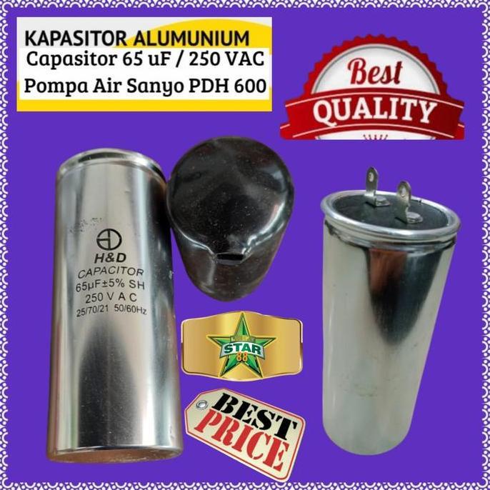 KAPASITOR POMPA AIR SANYO PDH 605 JP JET PUMP PDH 605JP PDH605JP HEMAT