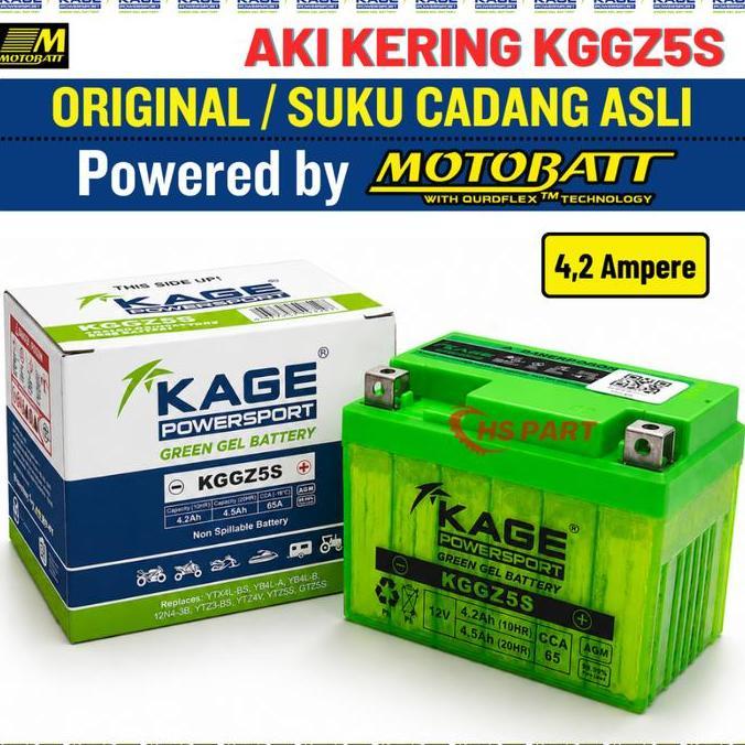 Aki Kering Vixion Old Lama New Xabre Jupiter Mx New Byson Original Kage Motobatt 100% Termurah