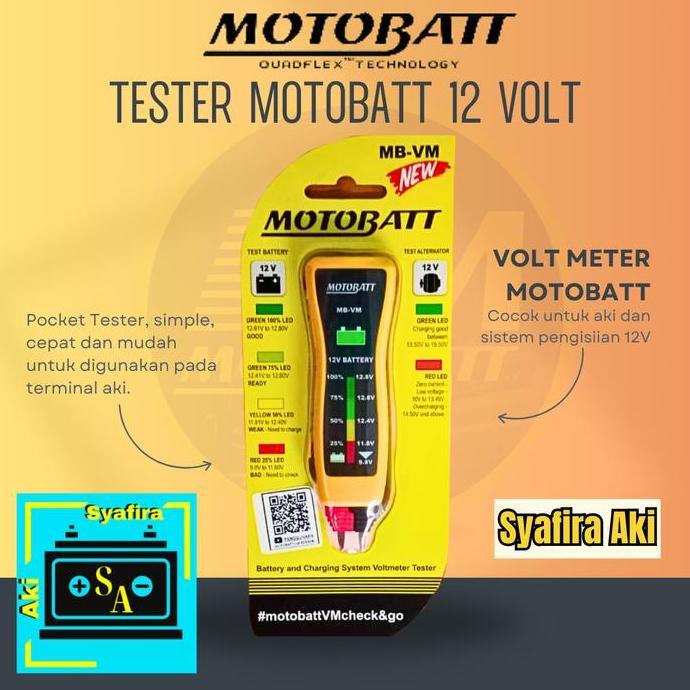 Tester Aki Motobatt Aki Tester Original Baru