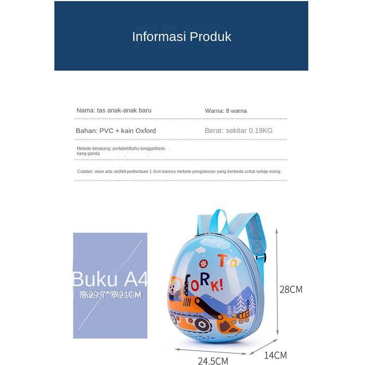 TAS SEKOLAH PAUD TAS RANSEL TELUR ANAK TAS ANAK HARDCASE TAS SEKOLAH ANAK TAS ANAK TK TAS RANSEL SEK