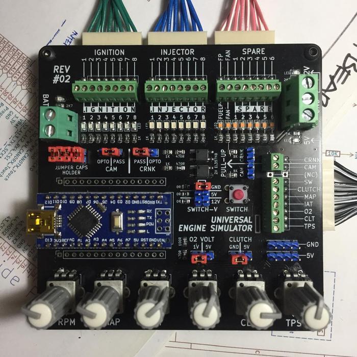 Universal Engine Simulator ECU Tester Powered by Ardustim