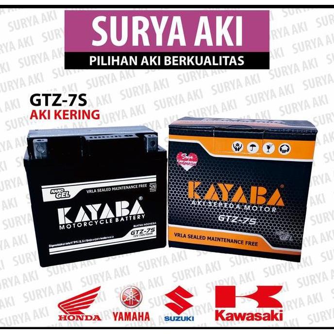 Aki Motor Vario 125/150 Kayaba Gtz7S Aki Kering Promo