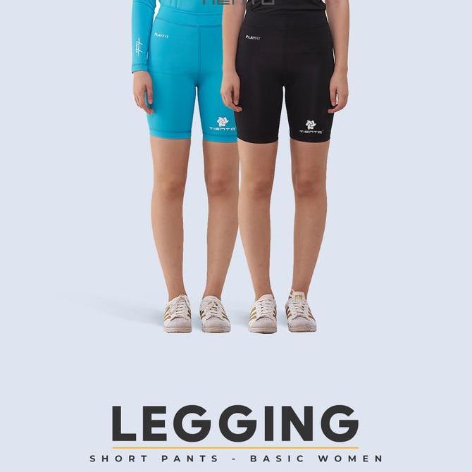 New - Tiento Celana Legging Pendek Leging Olahraga Short Pants Wanita Original
