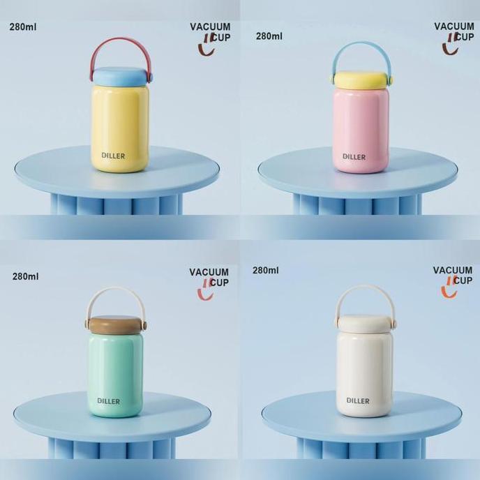 Garansi- Suny - Tumbler Diller Mini Handle 00Ml Stainless Sus 316 / Botol Tumbler Mini Diller / Tumb